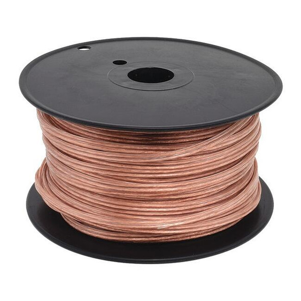 Portable Cord, SPT-1, 18 AWG, 2 C, Clear, Stranded, 300V, 250 ft