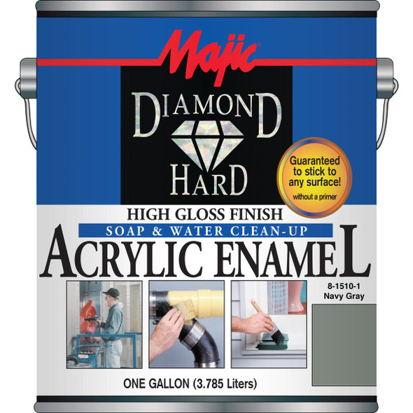 Majic Diamond Hard Acrylic Enamel, Navy Gray, 1 Gal. 8-1510-1
