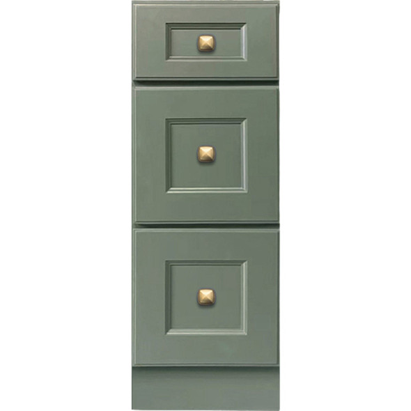 GHI Cabinets Grn 12" Vanity 3 Drwr VDB1221FRG