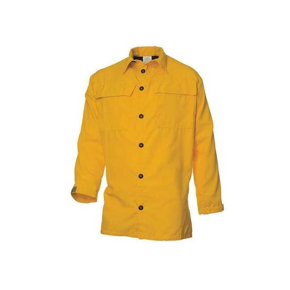Coaxsher Wildland Fire Shirt, 2XL, Yellow, Button FC103-XXL