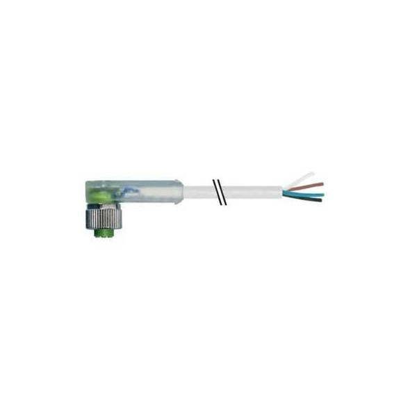 Murrelektronik Cordset,Right Angle,M12,Gray,22 AWG,4A 7000-12421-2140300