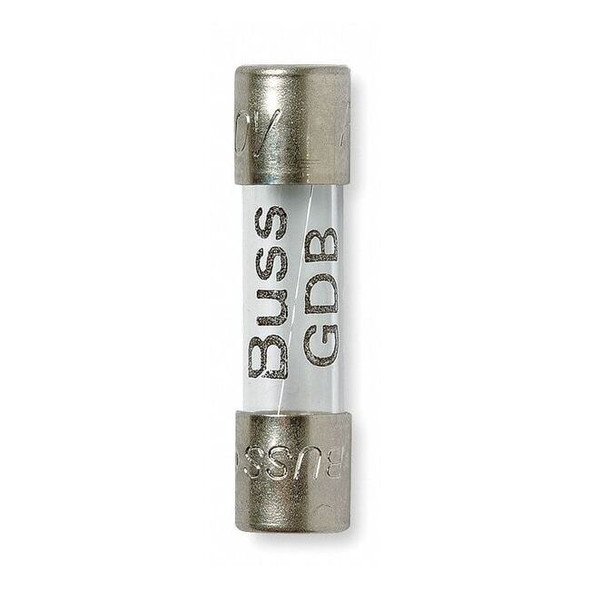 Eaton Bussmann Glass Fuse, 160mA, 35A at 250V AC, 5 PK GDB-160MA