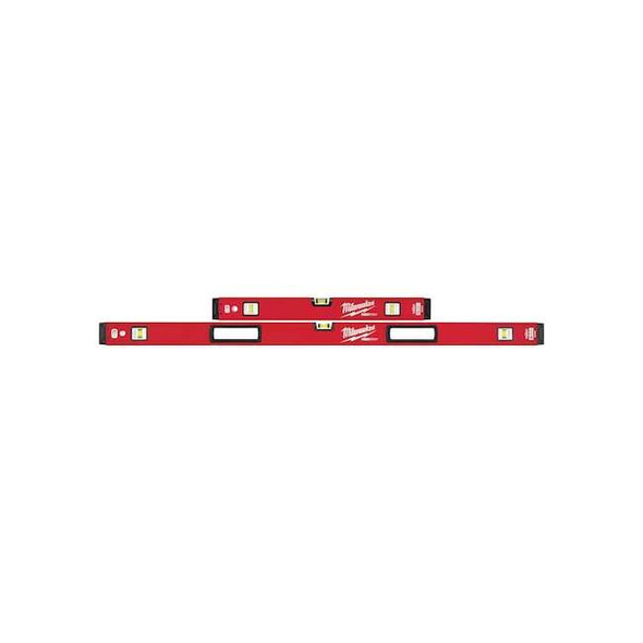 Milwaukee Tool 24" / 48" REDSTICK Magnetic Box Level Set MLBXSM48