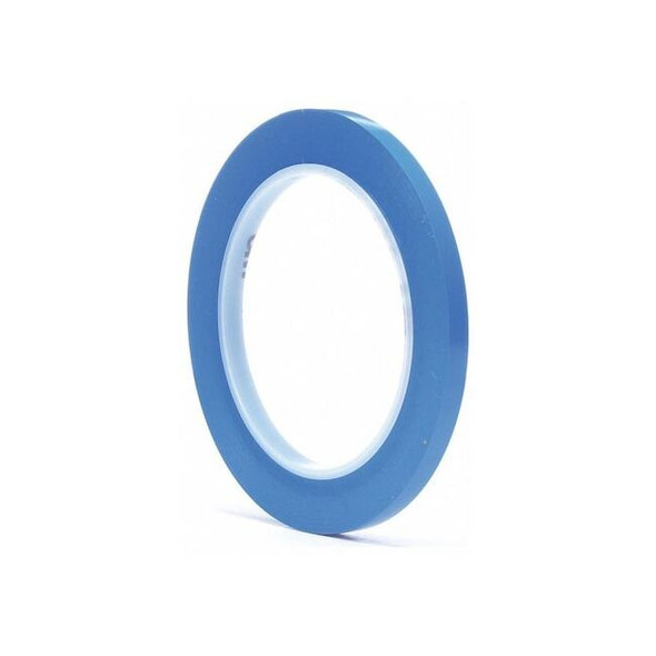 3m Film Tape,Vinyl,Blue,1/4In x 36 Yd,PK144 61192