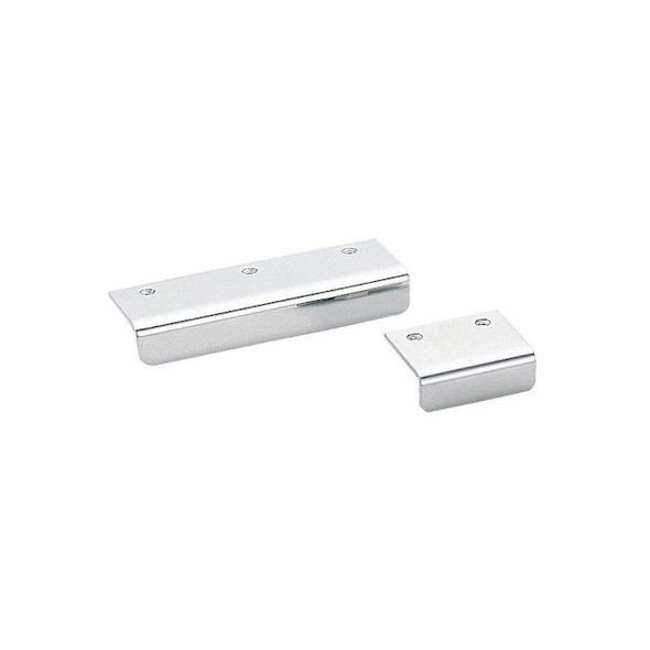 Edge Pull Handle, 304 Stainless Steel, Polished, Threaded Holes