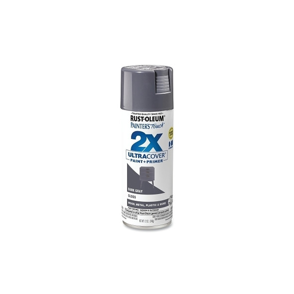 Painter's Touch Ultra Cover 2x Spray, 12 oz, Dark Grey, Smooth Finish