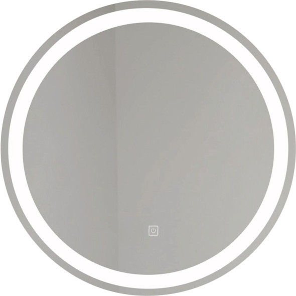 Dweller Loop 24 In. Wireless Rechargeable Battery LED Mirror, Frameless