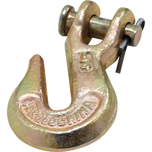 National Hardware 1/4 In. Yellow Chromate Clevis Grab Hook N830-316