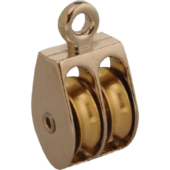 Campbell 1 In. Double Rigid Eye Rope Pulley T7655212N
