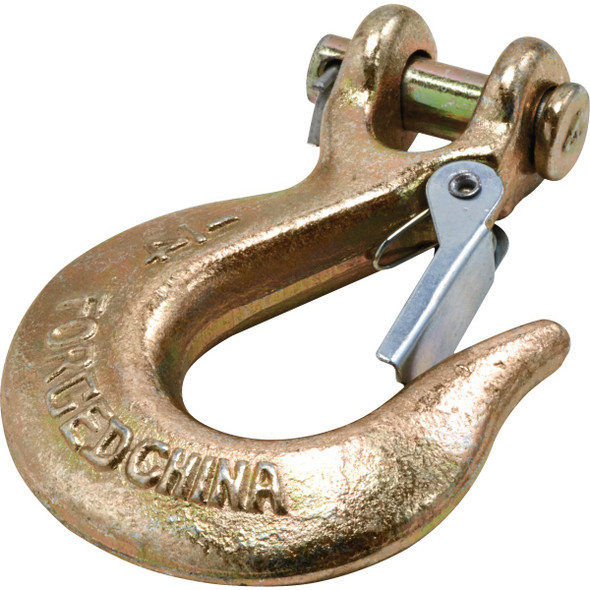 National Hardware 1/4 In. Yellow Chromate Clevis Slip Hook with Latch N830-315