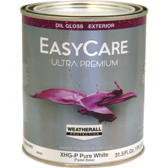 EasyCare Ultra Premium Gloss Exterior Paint, Pastel Base, 1 Qt. XHGP-QT