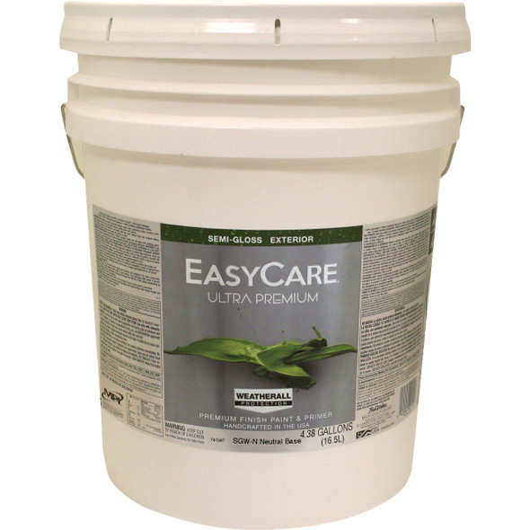 EasyCare Ultra Premium Semi-Gloss Exterior Paint, Neutral Base, 5 Gal. SGWN-5G