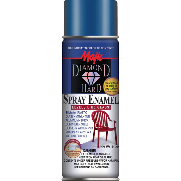 Majic Diamond Hard Aerosol Spray Enamel, Gloss Navy Blue, 12 Oz. 8-21505-8