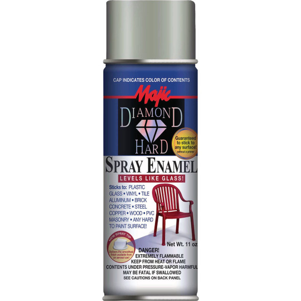 Majic Diamond Hard Aerosol Spray Enamel, Gloss Navy Gray, 12 Oz. 8-21510-8