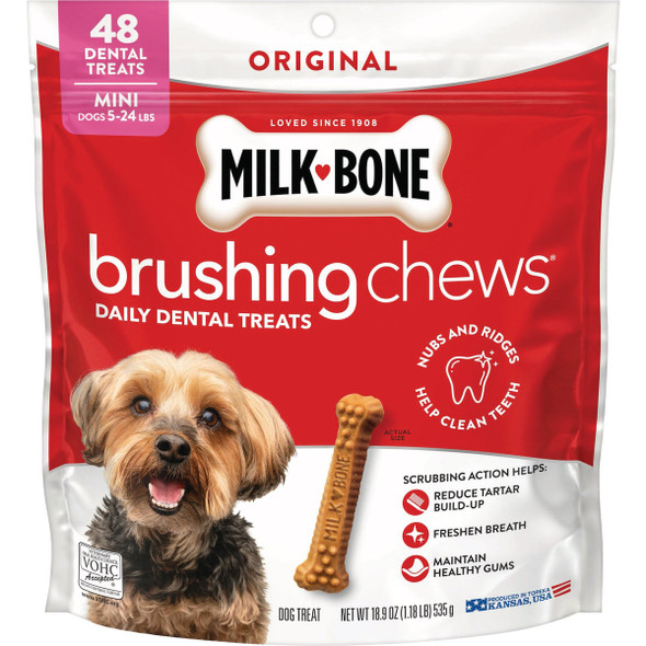 Milk Bone 18.9 Oz. Brushing Chews, Original Chicken Flavor, Mini 7910078557
