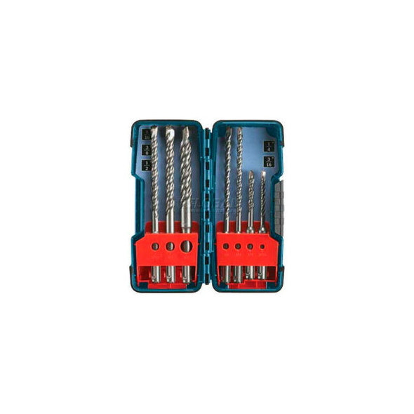 BOSCH SDS-Plus Bulldog Rotary Hammer Bit Set HCK001 Brute Case 7-Piece