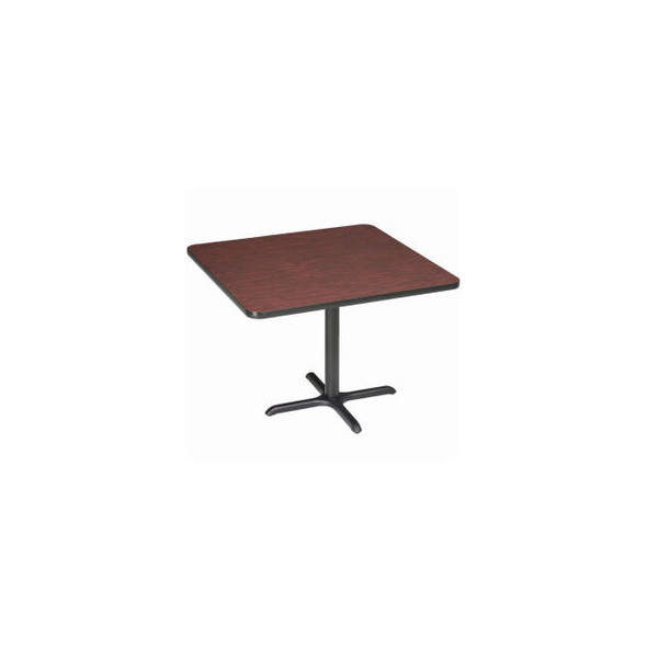 Interion 42"" Square Counter Height Restaurant Table Mahogany