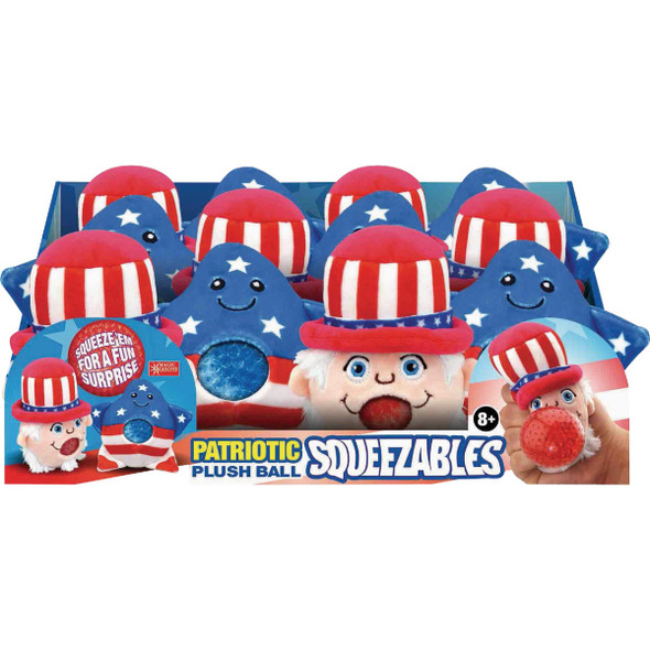 Magic Seasons Patriotic Squeezable Stress Toys 768202 Pack of 12