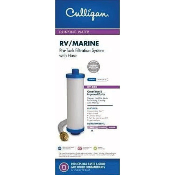 Culligan RV Pre-Tank In-Line Water System Filter with 3/4 In. Hose RV-800