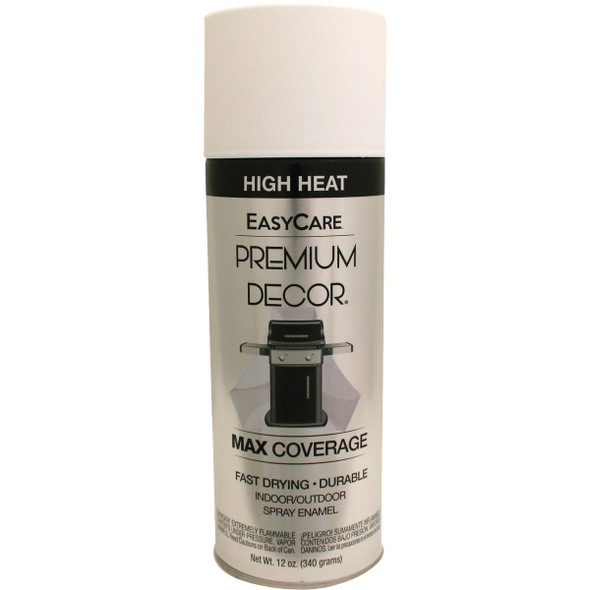 EasyCare Premium Decor 12 Oz. High Heat Spray Paint, Dull White PD1551-AER