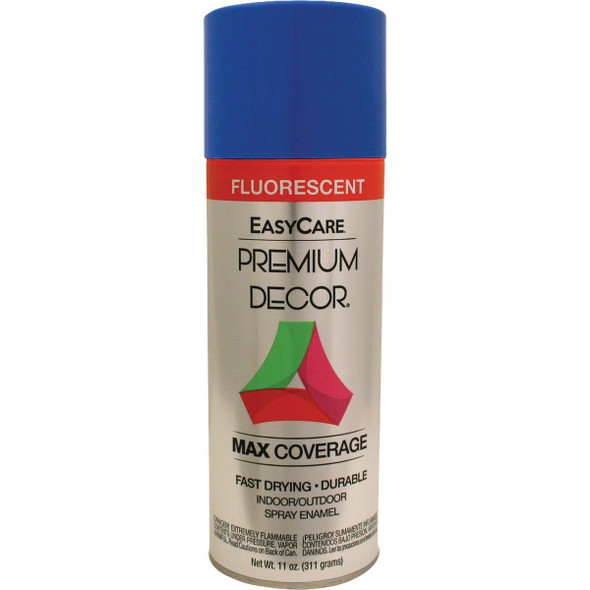EasyCare Premium Decor 11 Oz. Fluorescent Spray Paint, Neon Blue PDFL5-AER
