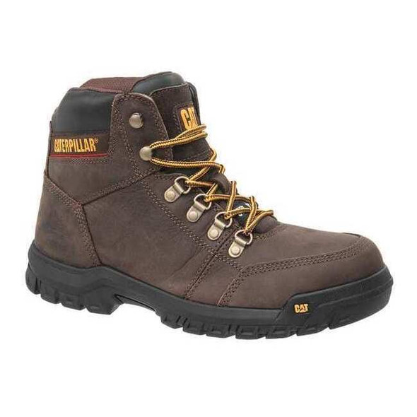 Men's 6-Inch Work Boot, 8 W, Steel Toe, 5 1/2 in H, Seal Brown, P90803