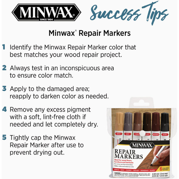 Minwax Repair Markers (6-Count) 220006666 787956