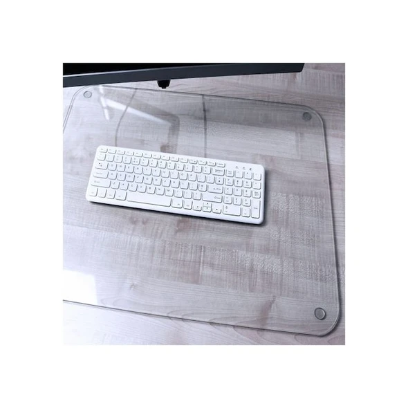 Floortex Desk Protector,24 in L,Clear FCDE1924G