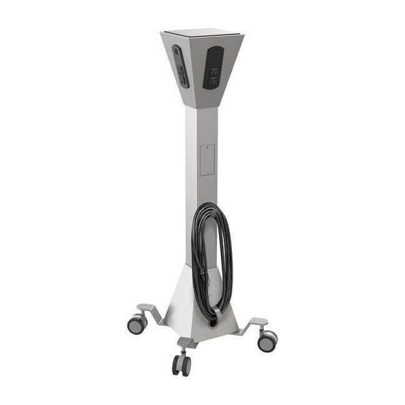 Mooreco Desktop Charger,17-1/2" D,Steel,Platinum 27735