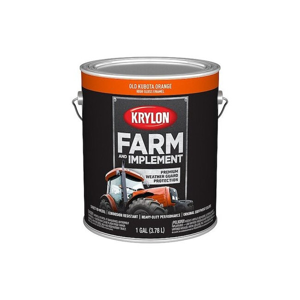Krylon Acrylic Coating, High Gloss, Old Kubota Orange K01978008