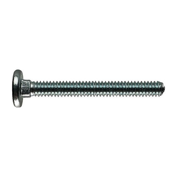 Carriage Bolt, 2-1/4 in L, Steel, Galvanized, 24 PK