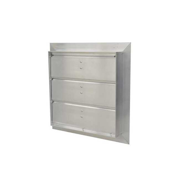 Canarm Manual Damper,Aluminum,Square SR3216X16