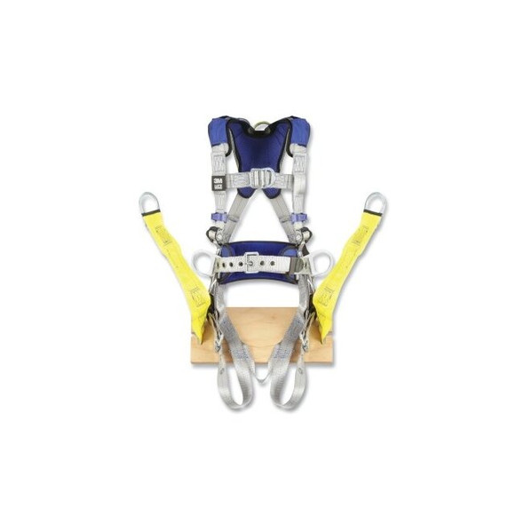 ExoFit™ X100 Comfort Construction Climbing/Positioning  Safety Harness, Back/Front/Hip D-Rings, X-Large, Pass-Thru/Tongue