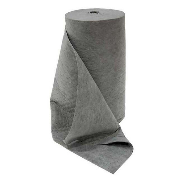 Sorbent Roll, 72 gal, 32 in x 150 ft, Universal, Gray, Polypropylene