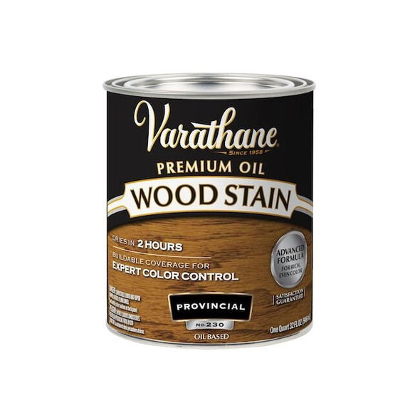 Varathane Premium Wood Stain, Oil Based, Provincial, 1 Quart 211717H