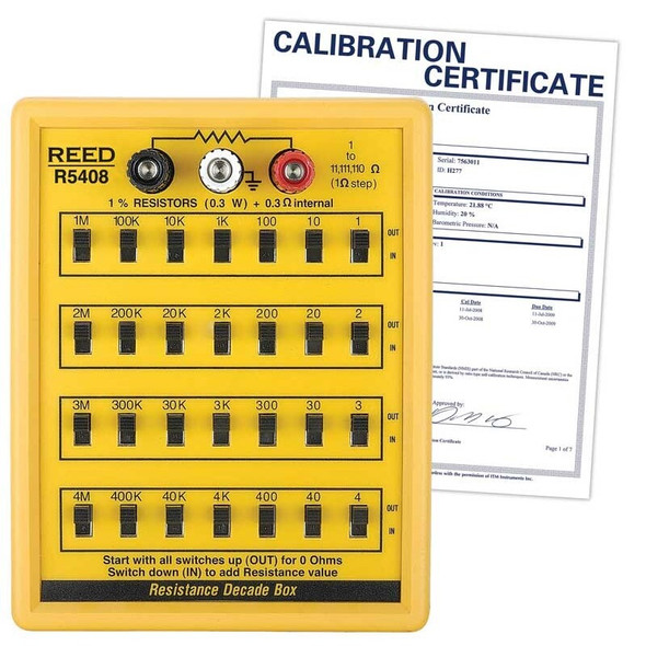 Reed Instruments R5408-NIST Resistance Decade Box, R5408-NIST