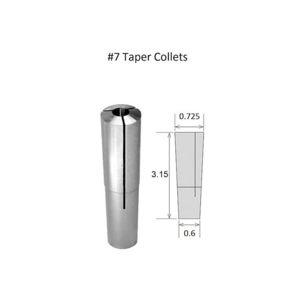 Hhip 1-8" Brown & Sharpe No 7 Taper Round Collet 3900-0970