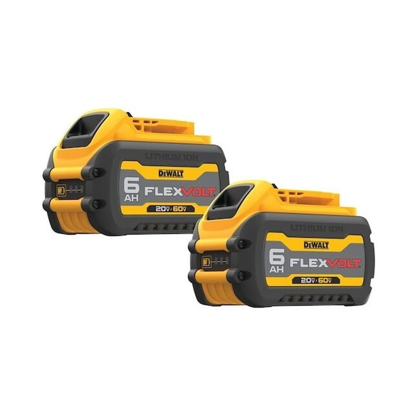 DCB606-2 FLEXVOLT® 20/60V MAX* 6Ah Battery, 2-Pack