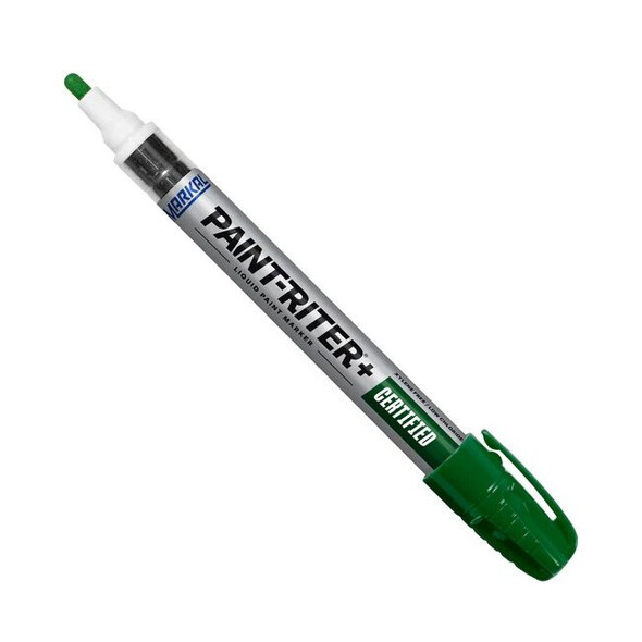 96885 Liquid Paint Marker, Valve Action, Green, 48/case