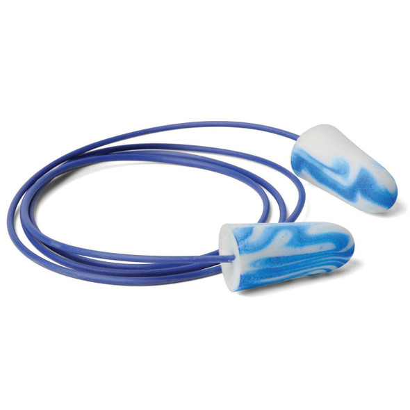 6615 Moldex SparkPlugs Earplug, One Size, Disposable, Tapered, Corded, Blue Plug, Blue Cord, 33 dB