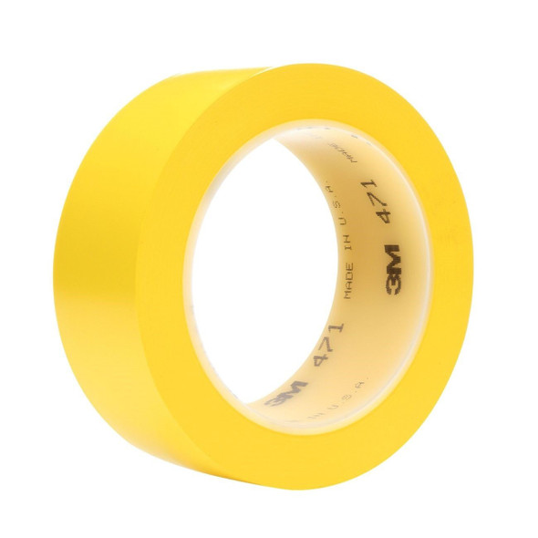 21200-04310 3M Vinyl Tape,Vinyl tape 471,Yellow,2"x 36yd