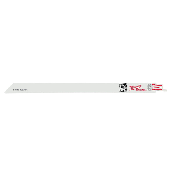 48-01-6189 Milwaukee Thin Kerf SAWZALL® Reciprocating Saw Blade, 12 Inch L