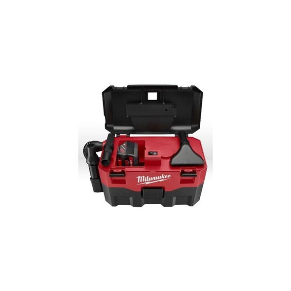 0880-20 Milwaukee M18 Shop Vac,11-1/2" x19" x8-1/2",2 gal,Wet/dry vac,32"