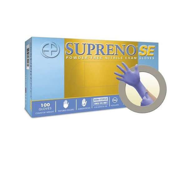 SU-690-M Microflex Supreno SE Powder Free Nitrile Exam Gloves,M