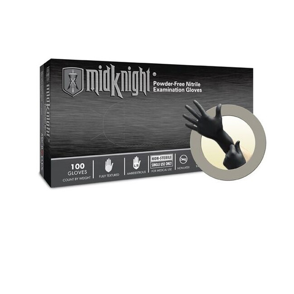 MK-296-L Microflex Powder Free Nitrile Exam Gloves,L
