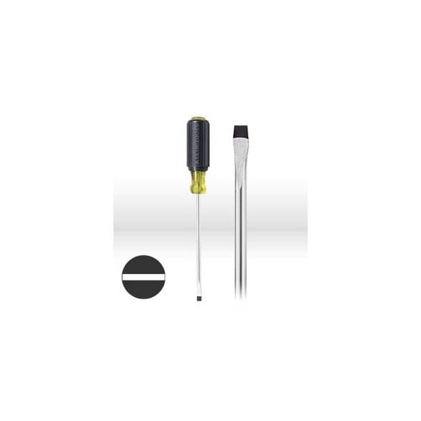 6056 Klein Tools Cabinet Tip Screwdriver,Round Shank,1/4"Cabinet tip,Size 6"Shank