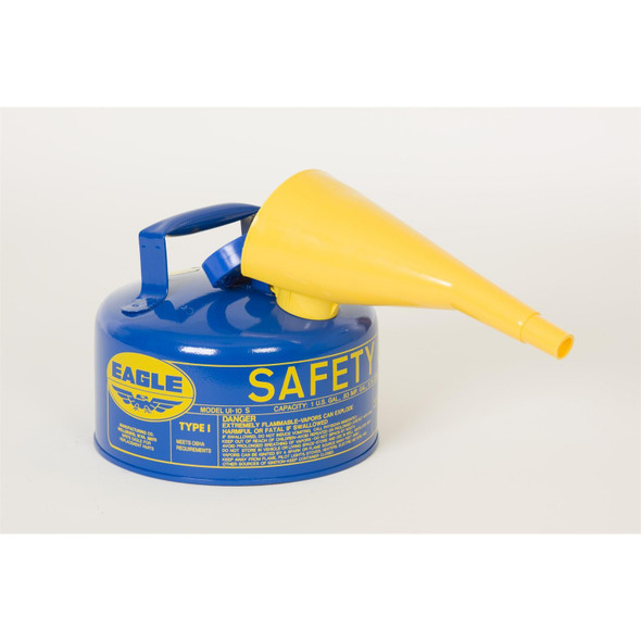 UI-10-FSB Eagle Cans,Metal-Blue w/F-15 Funnel,1 Gal