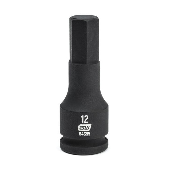 84395 Gearwrench, Impact Bit Socket, 3/8 Inch Drive, Hex, 12 MM, Standard