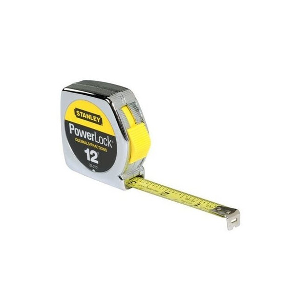 33-272 Stanley Tape Measure,DECIMAL/FRACTION 1/2 X