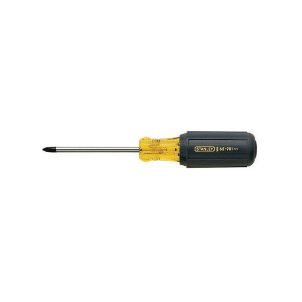 65-902 Stanley Phillips Screwdriver,Vinyl grip screwdriver,Phillips tip,2 pt,L 8-5/8"